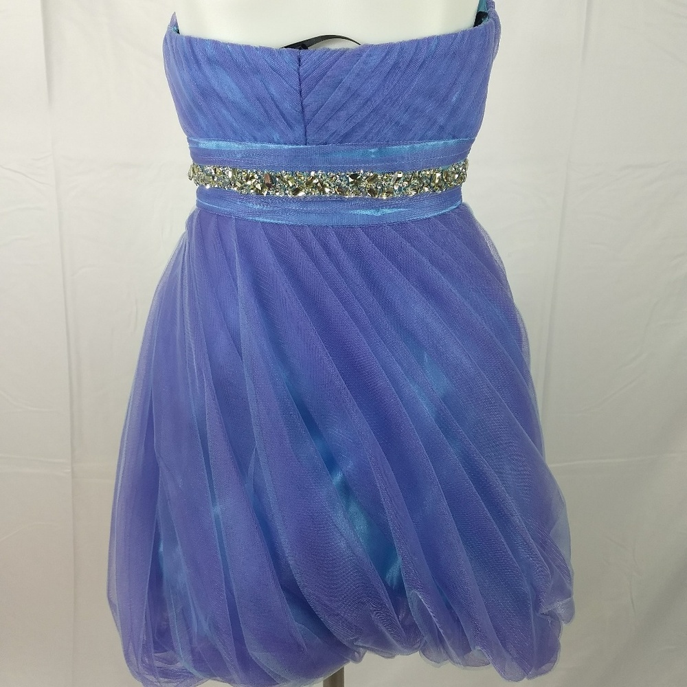 Alyce B'dazzle Size 2 Strapless Cocktail Dress New - Picture 6 of 8